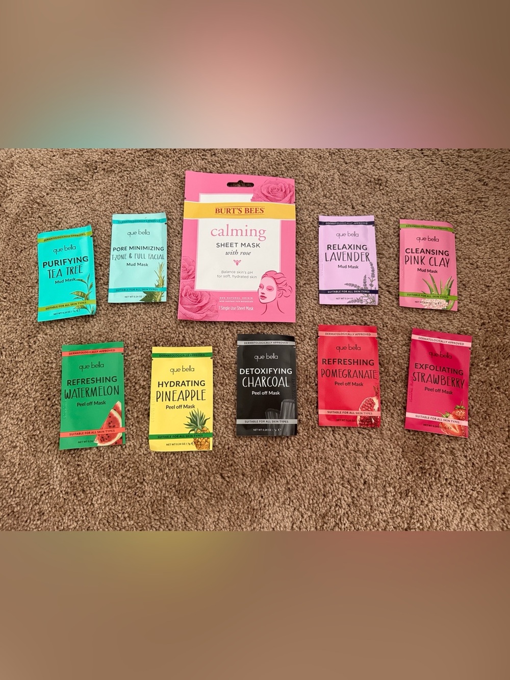 Assorted Face Masks Bundle - total of 10